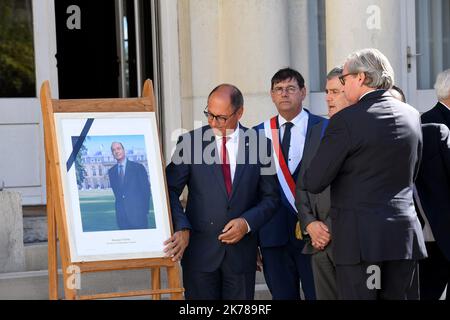 Chiracs Tod: Öffentliche Zeremonie, um dem ehemaligen französischen Präsidenten Respekt zu zollen, 30. September 2019 Stockfoto