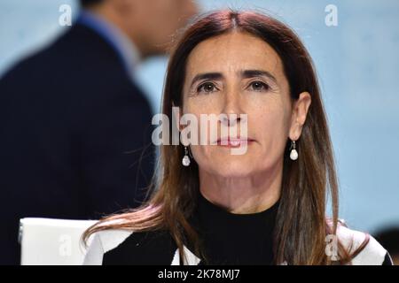 Carolina Schmidt, la présidente chilienne de la COP 25, elle est Ministre de l'environnement au Chili.. 2019 Rahmenübereinkommen der Vereinten Nationen über Klimaänderungen. COP25 SPANIEN 3. DEZEMBER 2019 Stockfoto