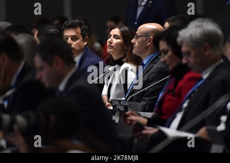 Carolina Schmidt, die beste chilienne de la COP 25, elle est Ministre de l'environnement au Chili. 2019 Rahmenübereinkommen der Vereinten Nationen über Klimaänderungen. COP25 SPANIEN 3. DEZEMBER 2019 Stockfoto