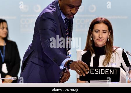 Carolina Schmidt, la présidente chilienne de la COP 25, elle est Ministre de l'environnement au Chili.. 2019 Rahmenübereinkommen der Vereinten Nationen über Klimaänderungen. COP25 SPANIEN 3. DEZEMBER 2019 Stockfoto