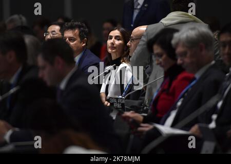 Carolina Schmidt, die beste chilienne de la COP 25, elle est Ministre de l'environnement au Chili. 2019 Rahmenübereinkommen der Vereinten Nationen über Klimaänderungen. COP25 SPANIEN 3. DEZEMBER 2019 Stockfoto