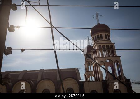 â©Chris Huby / Le Pictorium/MAXPPP - Chris Huby / Le Pictorium - 22/11/2019 - Syrie / Syrie du nord / Hassake - L'Eglise Orthodoxe de Hassake. / 22/11/2019 - Syrien / nordsyrien / Hassake - die orthodoxe Kirche von Hassake. Stockfoto