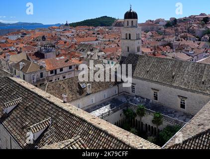 Franziskanerkloster, Altstadt von Dubrovnik Stockfoto