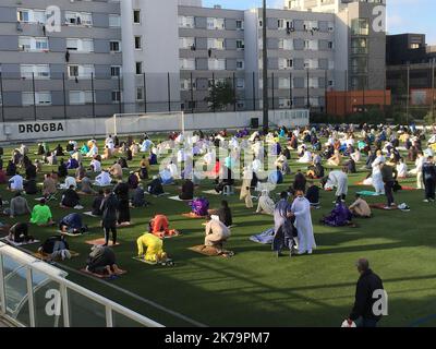 Aid el-Fitr 2020 in Frankreich, Pariser Vorort. Stockfoto