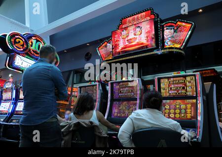 Definement Phase 2: Wiedereröffnung des Casinos von Aix en Provence, Frankreich Stockfoto