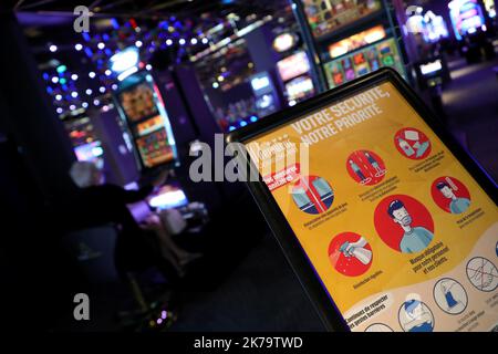 Definement Phase 2: Wiedereröffnung des Casinos von Aix en Provence, Frankreich Stockfoto