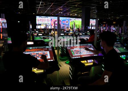 Definement Phase 2: Wiedereröffnung des Casinos von Aix en Provence, Frankreich Stockfoto