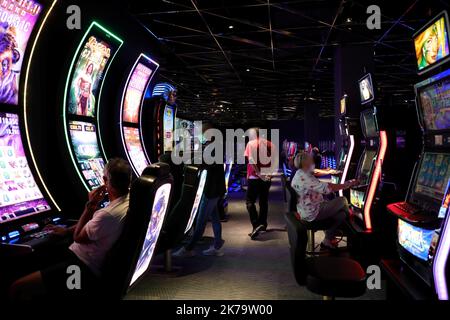 Definement Phase 2: Wiedereröffnung des Casinos von Aix en Provence, Frankreich Stockfoto