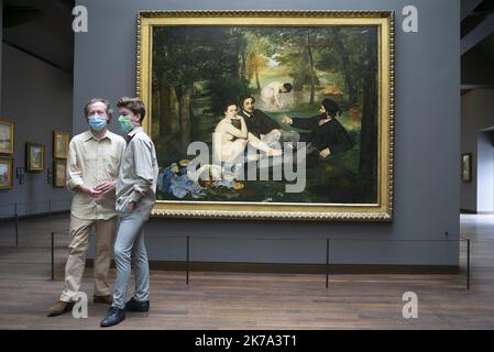 Wiedereröffnung des Musée d'Orsay nach der Krise von Covid 19 im juni 27 2020 Stockfoto