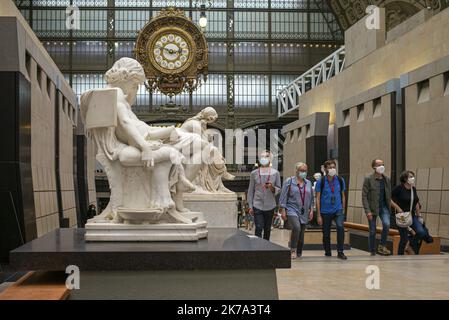 Wiedereröffnung des Musée d'Orsay nach der Krise von Covid 19 im juni 27 2020 Stockfoto