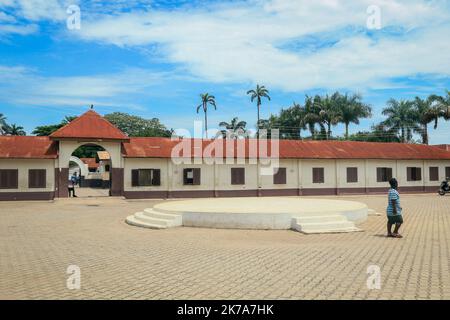 Kumasi, Ghana - 15. April 2022: Bild des Manhyia Palace Museums ist ein historisches Museum in Westafrika Stockfoto