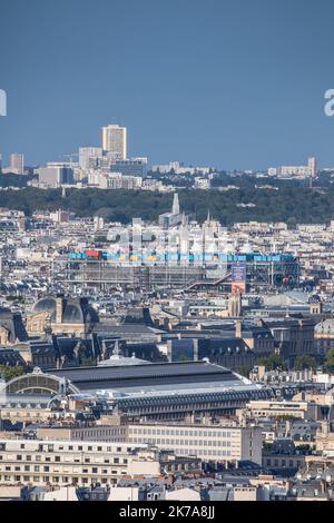 ©PHOTOPQR/LE PARISIEN/Fred Dugit ; Paris ; 20/07/2020 ; Société Paris VIie, le 20 juillet 2020 Illustration Centre George Centre Georges Centre Foto LP / Fred Dugit Stockfoto