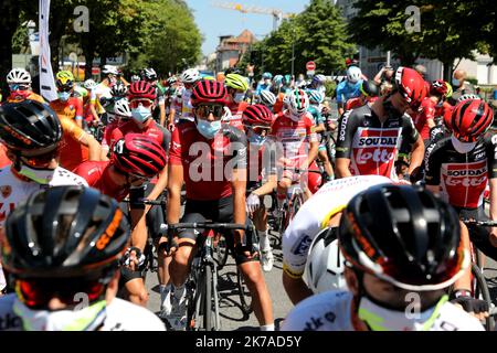 ©PHOTOPQR/LE DAUPHINE/GRÉGORY YETCHMENIZA ; ANNEMASSE ; 05/08/2020 ; GRÉGORY YETCHMENIZA / LE DAUPHINE LIBERE / PHOTOPQR ANNEMASSE (HAUTE-SAVOIE) LE 5 AOÛT 2020 22ÈME EDITION DU TOUR DE SAVOIE MONT-BLANC ETAPE 1 5 ENTRE ANNEMASSE ET PRAZ-SUR-ARLY, 124,2 2020 KM. 22ND AUSGABE DES MONT-BLANC Stockfoto