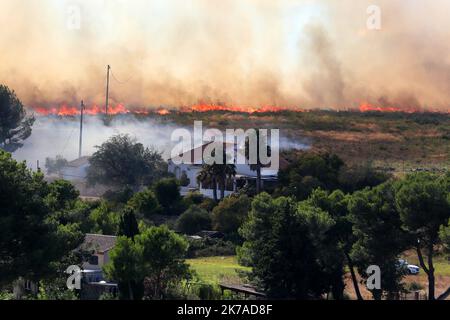 ©PHOTOPQR/LA PROVENCE/Serge Gueroult ; Port de Bouc ; 04/08/2020 ; Incentidie de Port de Bouc Südfrankreich, august 4. 2020 - Hauptbrand Stockfoto