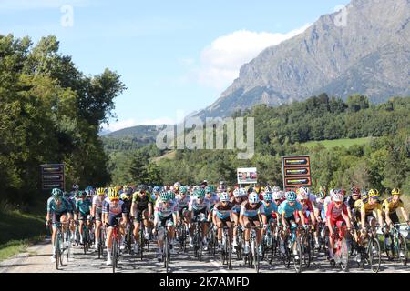 ©PHOTOPQR/LA PROVENCE/DUCLET Stéphane ; Sisteron ; 01/09/2020 ; Tour de France 2020. Etape Sisteron Orcieres. - Tour de France 2020, Etappe 4 / SISTERON > Orcières-MERLETTE Stockfoto