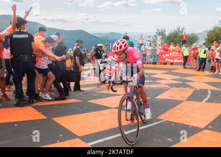 ©PHOTOPQR/LA MONTAGNE/Richard BRUNEL ; ; 11/09/2020 ; Cyclisme Tour De France Etape Chatel-Guyon Puy Mary, vainqueur etape Martinez, le 11/09/2020 Foto R Brunel - Tour de France 2020, 13. Etappe auf Sept. 10. 2020 Châtel-Guyon - Puy-Mary Stockfoto