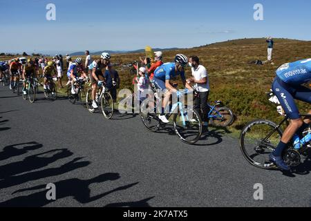 ©PHOTOPQR/LE PROGRES/Philippe VACHER - Chalmazel-Jeansagnière 12/09/2020 - Sport -Ambiance en haut du col du Béal. Etape Clermont Ferrand Lyon .Tour de France cycliste 2020. - 2020/09/12. Tour de France, Etappe 14. Stockfoto