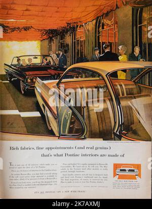 Vintage 27. Januar 1961 „Life“-Magazin-Anzeige, USA Stockfoto