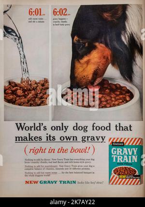 Vintage 27. Januar 1961 „Life“-Magazin-Anzeige, USA Stockfoto