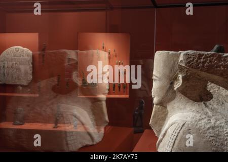 ©PHOTOPQR/LA PROVENCE/TOMASELLI Antoine ; Aix-en-Provence ; 17/09/2020 ; Visite expo 'PHARAON, OSIRIS ET LA MOMIE, L'Égypte ANCIENNE à AIX-EN-PROVENCE'. Lieux: Musée Granet. - AIX MISEUM, MUSEE GRANET PHARAOH, OSIRIS UND DIE MUMIE-AUSSTELLUNG vom 19. September 2020 bis 14. Februar 2021 Stockfoto