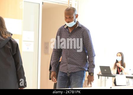 ©PHOTOPQR/LE PARISIEN/Olivier Lejeune ; Paris ; 22/09/2020 ; PROCES DE L HYPER CACHER DU 9 JANVIER 2015 Lassana Bathely , l'ex-employé de l'Hyper Cacher qui a aidé des otages à se cacher le 9 janvier2015 PARIS FRANKREICH SEPT 22. 2020 - CHARLIE HEBDO UND HYPER CASHER TERRORANSCHLÄGE PROZESS Stockfoto