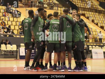 Thierry Larret/Maxppp. Basket Pro B Leaders Cup . JA Vichy Clermont gegen ADA Blois. Maison des Sports, Clermon- Ferrand le 30 September 2020. Stockfoto