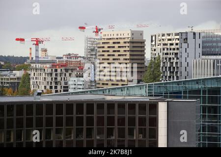 ©PHOTOPQR/L'ALSACE/Jean-Marc LOOS ; Strasbourg ; 06/10/2020 ; Chantier du quartier d'affaires international Archipel à Strasbourg. - Straßburg, Frankreich Okt 6 2020 Stockfoto