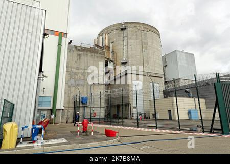 ©PHOTOPQR/L'ALSACE/Thierry GACHON ; Fessenheim ; 06/10/2020 ; Le réacteur N arrêt 1 à l'dans l'enceinte de la centrale nucléaire de Fessenheim, le 6 octobre 2020. - Das Kernkraftwerk Fessenheim befindet sich in der Gemeinde Fessenheim im Departement Haut-Rhin in Grand Est im Nordosten Frankreichs Stockfoto