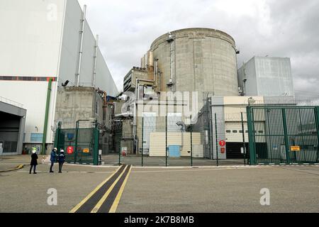 ©PHOTOPQR/L'ALSACE/Thierry GACHON ; Fessenheim ; 06/10/2020 ; Le réacteur N arrêt 1 à l'dans l'enceinte de la centrale nucléaire de Fessenheim, le 6 octobre 2020. - Das Kernkraftwerk Fessenheim befindet sich in der Gemeinde Fessenheim im Departement Haut-Rhin in Grand Est im Nordosten Frankreichs Stockfoto