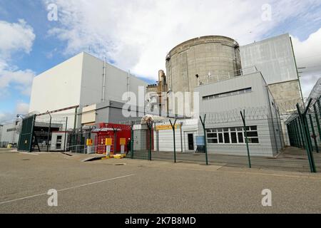 ©PHOTOPQR/L'ALSACE/Thierry GACHON ; Fessenheim ; 06/10/2020 ; Le réacteur N arrêt 1 à l'dans l'enceinte de la centrale nucléaire de Fessenheim, le 6 octobre 2020. - Das Kernkraftwerk Fessenheim befindet sich in der Gemeinde Fessenheim im Departement Haut-Rhin in Grand Est im Nordosten Frankreichs Stockfoto