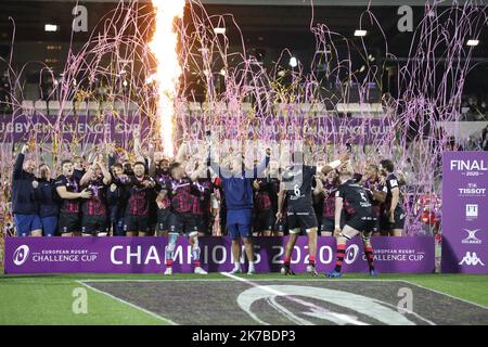 ©PHOTOPQR/NICE MATIN/Dominique Leriche ; Aix-en-Provence ; 16/10/2020 ; Rugby. Challenge Cup. Finale. RCT/Bristol Bears Stade Maurice David Aix-en-Provence le 16 octobre 2020 Photographie Dominique Leriche Stockfoto