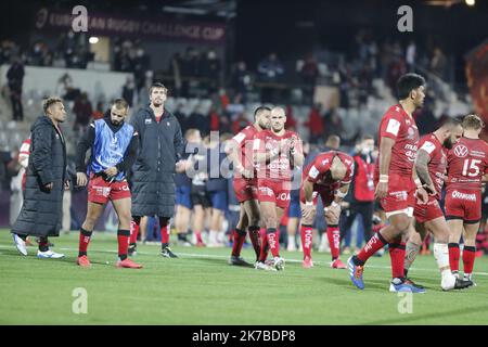 ©PHOTOPQR/NICE MATIN/Dominique Leriche ; Aix-en-Provence ; 16/10/2020 ; Rugby. Challenge Cup. Finale. RCT/Bristol Bears Stade Maurice David Aix-en-Provence le 16 octobre 2020 Photographie Dominique Leriche Stockfoto