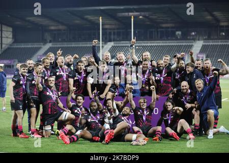 ©PHOTOPQR/NICE MATIN/Dominique Leriche ; Aix-en-Provence ; 16/10/2020 ; Rugby. Challenge Cup. Finale. RCT/Bristol Bears Stade Maurice David Aix-en-Provence le 16 octobre 2020 Photographie Dominique Leriche Stockfoto