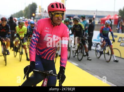 ©Laurent Lairys/MAXPPP - Alberto Bettiol von EF pro CYCLING während der Ronde van Vlaanderen 2020, Rundfahrt durch Flandern, Antwerpen - Oudenaarde am 18. Oktober 2020 in Oudenaarde, Belgien - Foto Laurent Lairys / MAXPPP Stockfoto