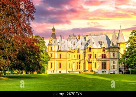 Schloss Schadau, Thunersee, Schweiz Stockfoto