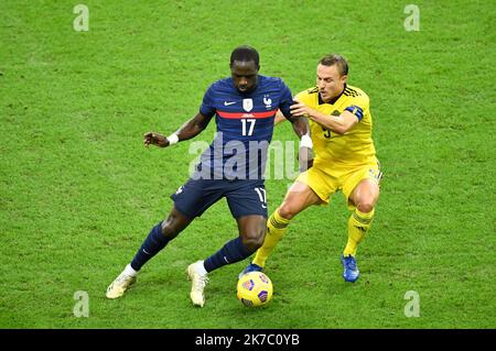 ©PHOTOPQR/VOIX DU Nord/BONNIERE Pascal ; 17/11/2020 ; SAINT DENIS , le 17 novembre 2020, ligue des Nations match France - Suede groupe c au stade de france . Pascal BonniÃ¨RE - Saint Denis, Frankreich, nov 17. 2020 - Nationenliga des Fußballs Frankreich gegen Schweden Stockfoto