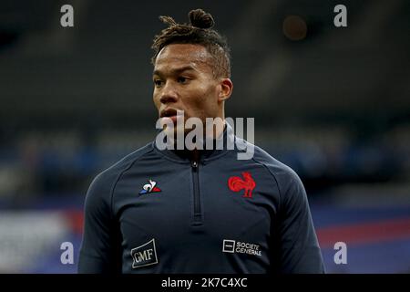 ©Sebastien Muylaert/MAXPPP - Teddy Thomas aus Frankreich beim Herbstcup-Spiel zwischen Frankreich und Italien im stade de France in Paris, Frankreich. 28.11.2020 Stockfoto