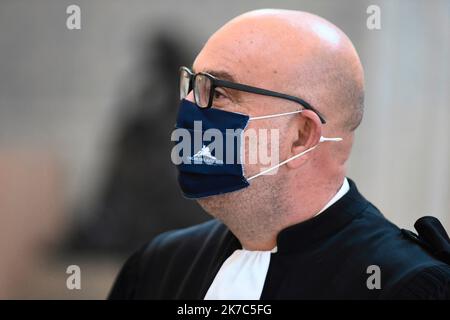 ©PHOTOPQR/LA MONTAGNE/Richard BRUNEL ; ; 01/12/2020 ; Ouverture proces Appel Fiona ,Charles Fribourg, ,Tribunal, Justice, Lyon le 01/12/2020 Foto R Brunel - der Fiona-Fall erneut in Lyon während eines vierten Prozesses versucht Dez 1 2020 Frankreich Stockfoto