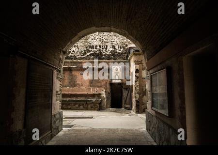 ©PHOTOPQR/L'INDEPENDANT/Nicolas Parent ; Collioure ; 08/12/2020 ; Visite du Centre National Entrainement Commando (CNEC), 1er régiment Choc au fort Miradou à Collioure. - 2020/12/08. COLLIOURE - Besuch des National Commando Training Center (CNEC), 1. Shock Regiment in Fort Miradou. Stockfoto