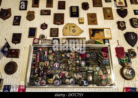 ©PHOTOPQR/L'INDEPENDANT/Nicolas Parent ; Collioure ; 08/12/2020 ; Visite du Centre National Entrainement Commando (CNEC), 1er régiment Choc au fort Miradou à Collioure. - 2020/12/08. COLLIOURE - Besuch des National Commando Training Center (CNEC), 1. Shock Regiment in Fort Miradou. Stockfoto