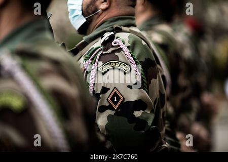 ©PHOTOPQR/L'INDEPENDANT/Nicolas Parent ; Collioure ; 08/12/2020 ; Visite du Centre National Entrainement Commando (CNEC), 1er régiment Choc au fort Miradou à Collioure. - 2020/12/08. COLLIOURE - Besuch des National Commando Training Center (CNEC), 1. Shock Regiment in Fort Miradou. Stockfoto