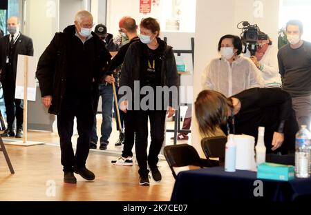 ©PHOTOPQR/NICE MATIN/Patrice Lapoirie ; Cannes ; 13/01/2021 ; Cannes: premières Impfungen des plus de 75 ans au Palais des Festivals erste Impfungen für Menschen über 75 im Palais des Festivals in Cannes am 13. Januar 2021 Stockfoto