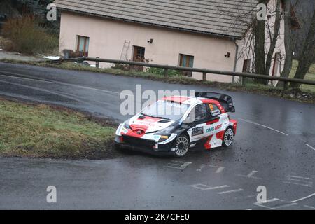 ©PHOTOPQR/LA PROVENCE/DUCLET Stéphane ; Corps ; 21/01/2021 ; Rallye de Monté Carlo 2021. Spéciale Saint Didier en Devoluy - Korps. Rovanpera - die Rallye Monte Carlo 2021 21. januar 2021 Stockfoto