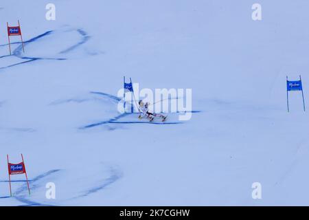 ©Pierre Teyssot/MAXPPP ; FIS Alpine Ladies Ski World Cup 2021 . Kronplatz, Plan De Corones, Italien am 26. Januar 2021. Tessa Worley (FRA). â© Pierre Teyssot/Maxppp Stockfoto