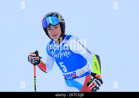 ©Pierre Teyssot/MAXPPP ; FIS Alpine Ladies Ski World Cup 2021 . Kronplatz, Plan De Corones, Italien am 26. Januar 2021. Lara gut-Behrami (SUI). â© Pierre Teyssot/Maxppp Stockfoto