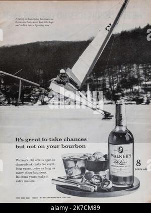 Vintage 27. Januar 1961 „Life“-Magazin-Anzeige, USA Stockfoto