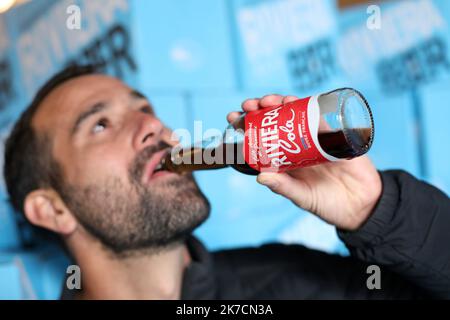 ©PHOTOPQR/NICE MATIN/Philipe Arnassan ; saint raphael ; 12/02/2021 ; la Brasserie raphaeloise Riviera Beer sort son 1er Cola, nommé riviera Cola, il est le seul en PACA a en produire Saint Raphaël , Frankreich , februar 12. 2021 - neue Soda in Südfrankreich : Riviera Cola Stockfoto