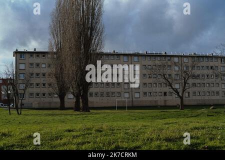 ©Sadak Souici / Le Pictorium/MAXPPP - Sadak Souici / Le Pictorium - 17/02/2021 - Frankreich / Yvelines / Trappes - Cite Martin Luther King a Trappes. / 17/02/2021 - Frankreich / Yvelines (französisches Departement) / Trappes - City Martin Luther King in Trappes. Stockfoto