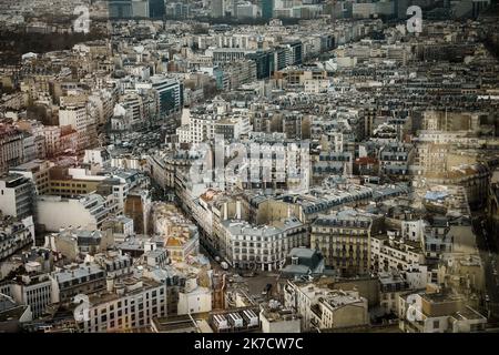 ©Thomas Padilla/MAXPPP - 26/02/2021 ; Paris , FRANKREICH; ILLUSTRATION DE PARIS. - Paris, Frankreich, februar 26. 2021 Stockfoto