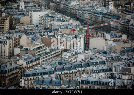 ©Thomas Padilla/MAXPPP - 26/02/2021 ; Paris , FRANKREICH; ILLUSTRATION DE PARIS. - Paris, Frankreich, februar 26. 2021 Stockfoto